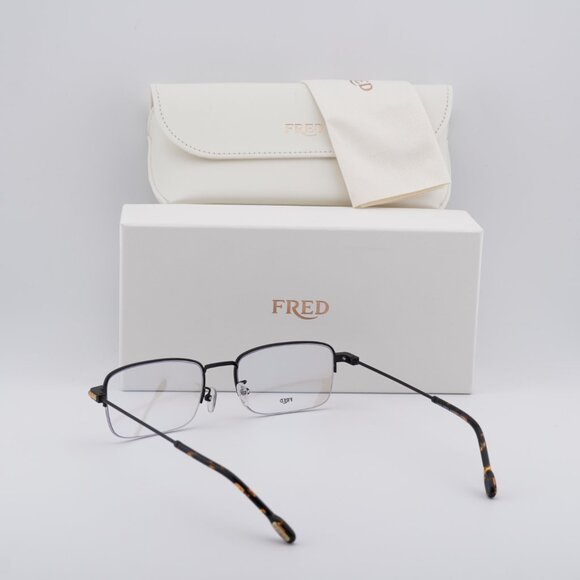 Fred FG50007U 002 Rectangle 56mm Eyeglasses - Black - Picture 4 of 10